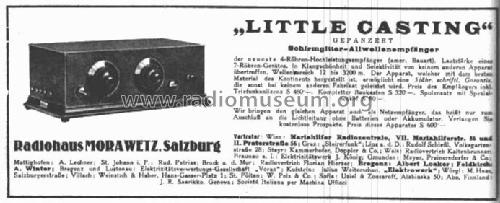 Little Casting 4 Röhren Netzempf.; Morawetz; Salzburg (ID = 10403) Radio