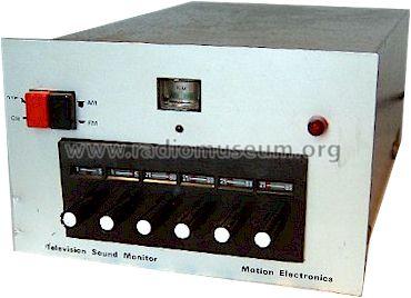Television Sound Monitor ; Motion Electronics (ID = 695261) Commercial Re