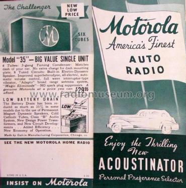 35 ; Motorola Inc. ex (ID = 1958724) Car Radio