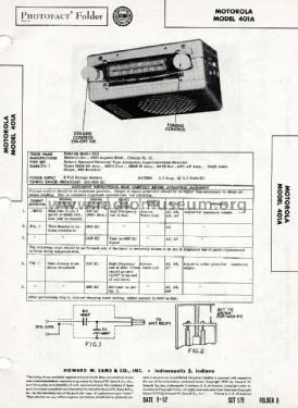 401A; Motorola Inc. ex (ID = 1761617) Car Radio