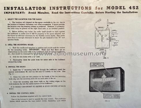 452 Ch= A-31; Motorola Inc. ex (ID = 2925847) Car Radio