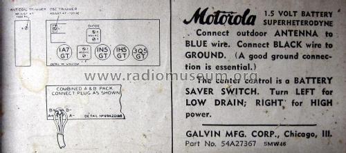 45B12 Ch= HS8; Motorola Inc. ex (ID = 2299272) Radio