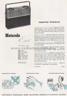 52B10 'Escort' Ch= HS-305; Motorola Inc. ex (ID = 1693560) Radio