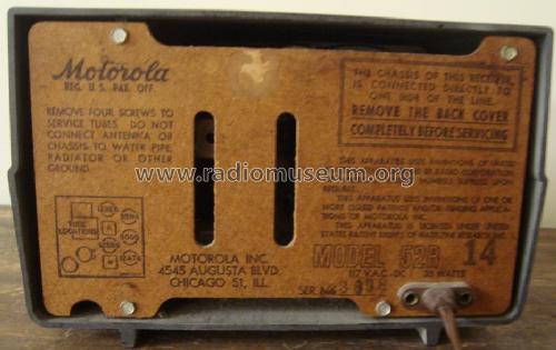 52R14 Ch= HS-289; Motorola Inc. ex (ID = 1273950) Radio