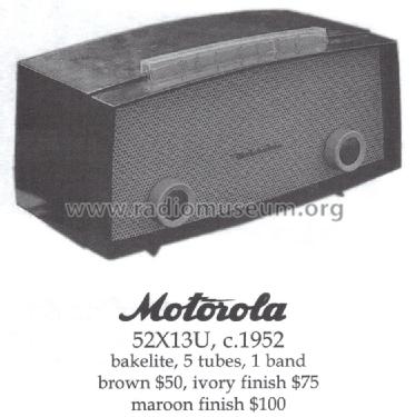 52X13U Ch= HS-312; Motorola Inc. ex (ID = 1447580) Radio