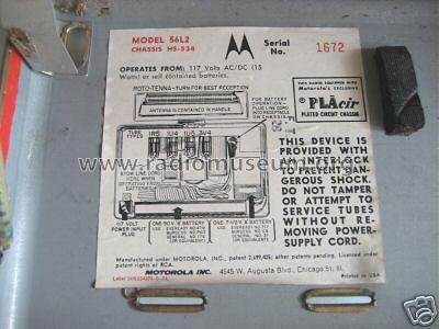 56L2 ; Motorola Inc. ex (ID = 417479) Radio