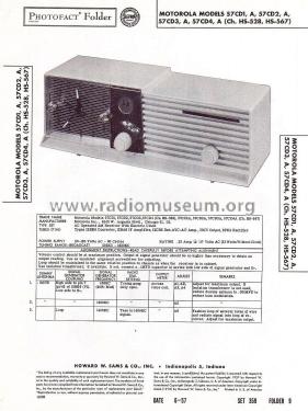 57CD2A Ch= HS-567; Motorola Inc. ex (ID = 2145946) Radio