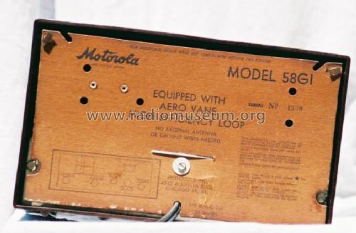 58GI ; Motorola Inc. ex (ID = 54856) Radio