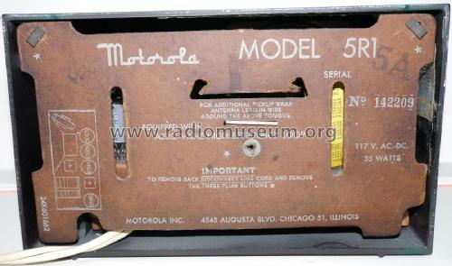 5R15A Ch= HS-280; Motorola Inc. ex (ID = 2011632) Radio