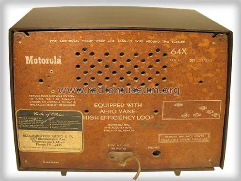 64X1 Ch= HS-440; Motorola Inc. ex (ID = 275308) Radio