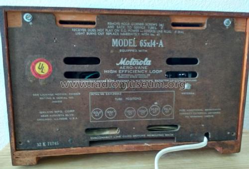 65X14A Ch= HS-51; Motorola Inc. ex (ID = 2076683) Radio