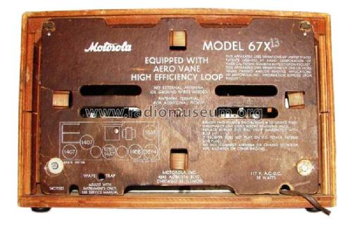 67X13 Ch= HS-58; Motorola Inc. ex (ID = 799938) Radio