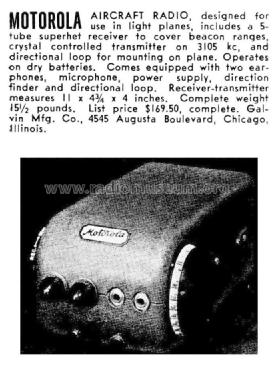 Aircraft Radio ; Motorola Inc. ex (ID = 1134822) Commercial Re