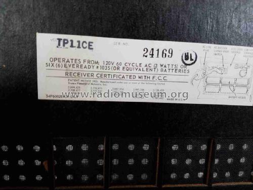 All Transistor TP11CE; Motorola Inc. ex (ID = 2997961) Radio