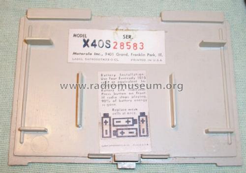 All Transistor X40S; Motorola Inc. ex (ID = 1221672) Radio