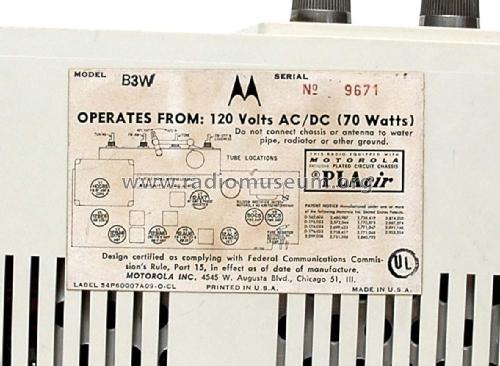 B3W Ch= HS-821; Motorola Inc. ex (ID = 2514062) Radio