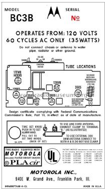 BC3 Ch= HS-4124; Motorola Inc. ex (ID = 2930731) Radio