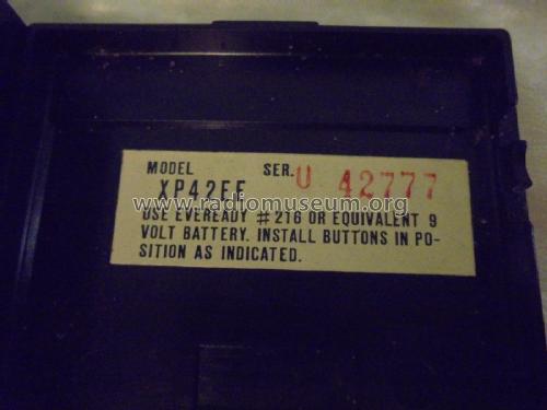 Eight Transistor Solid State XP42EE; Motorola Inc. ex (ID = 2313935) Radio