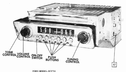 Ford 2CF754 ; Motorola Inc. ex (ID = 3047384) Car Radio