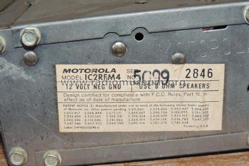 IC2RFM4; Motorola Inc. ex (ID = 2887520) Car Radio