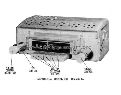 KR1 Ch= 1A; Motorola Inc. ex (ID = 1968431) Car Radio