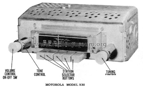 KR1 Ch= 1A; Motorola Inc. ex (ID = 3033252) Car Radio