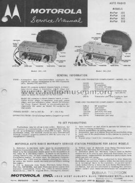 MoPar 101 ; Motorola Inc. ex (ID = 1847341) Car Radio