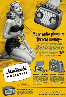 playmate Jr. 51M1U Ch= HS-283; Motorola Inc. ex (ID = 2808586) Radio