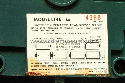 Ranger 1000 Series L14E Ch= HS-730; Motorola Inc. ex (ID = 2261840) Radio