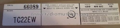 TC22EW ; Motorola Inc. ex (ID = 1181762) Radio