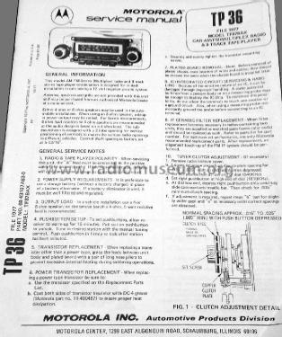 TF878AX; Motorola Inc. ex (ID = 1646926) Car Radio