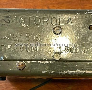 TM296M ; Motorola Inc. ex (ID = 2842197) Car Radio