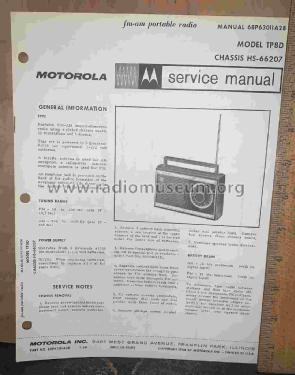 Twelve Transistor Solid State TP8DH, Ch= HS-66207; Motorola Inc. ex (ID = 2992926) Radio