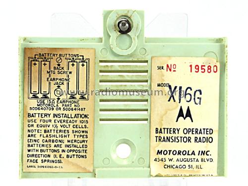 X16G Ch= HS-797; Motorola Inc. ex (ID = 2160929) Radio