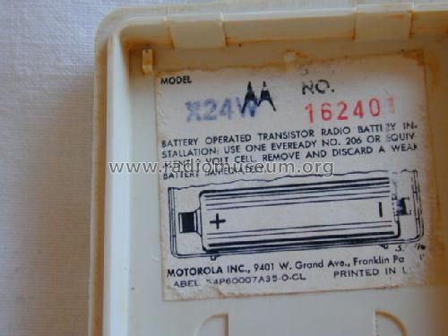 X24W Ch= HS-881; Motorola Inc. ex (ID = 669758) Radio