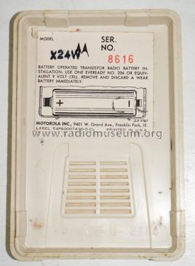 X24W Ch= HS-881; Motorola Inc. ex (ID = 2833829) Radio