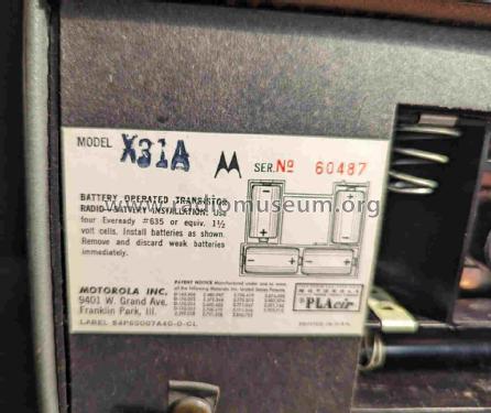 X31A Ch= HS-894; Motorola Inc. ex (ID = 2997620) Radio