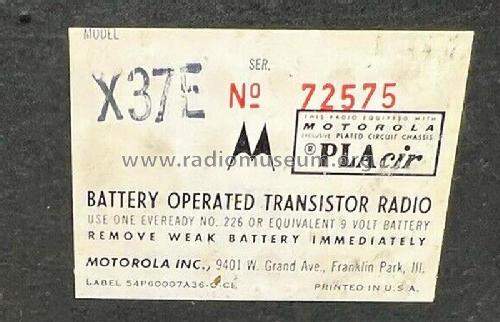 X37E Ch=HS-1005; Motorola Inc. ex (ID = 2823399) Radio