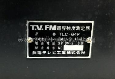 TV/FM Signal Level Checker TLC-64F; Muden Television Mfg (ID = 3003067) Equipment