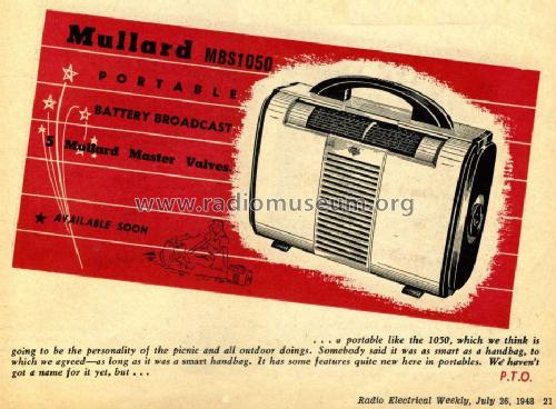 MBS-1050; Mullard Radio (ID = 2116916) Radio