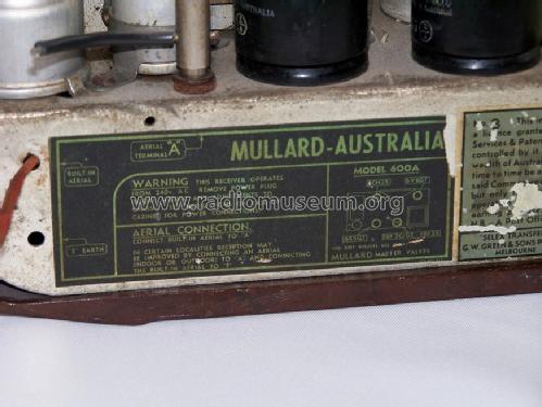 Meteor 600; Mullard Radio (ID = 1384013) Radio