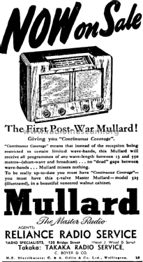 525; Mullard NZ, C. & A. (ID = 3011608) Radio