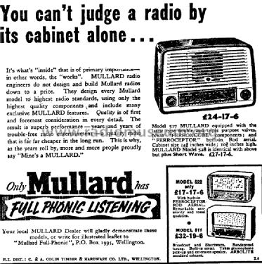 528; Mullard NZ, C. & A. (ID = 2785854) Radio