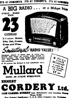 530; Mullard NZ, C. & A. (ID = 2855605) Radio