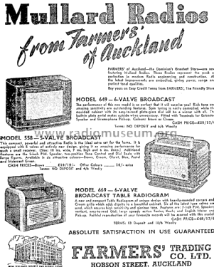 558; Mullard NZ, C. & A. (ID = 2851017) Radio