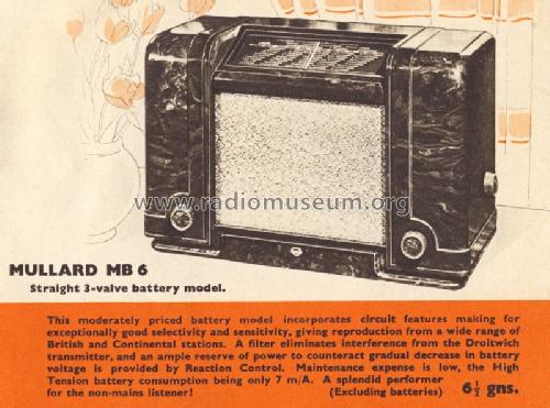 MB6; Mullard Wireless, (ID = 1226967) Radio