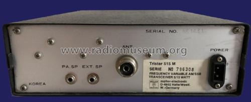 Frequency Variable AM/SSB Transceiver 5/15 Watt Tristar 515 M; Müller-electronic (ID = 3099719) Citizen