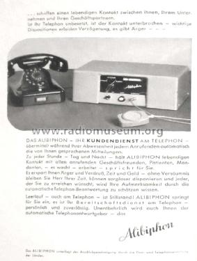 Alibiphon ; Müller, Willy: (ID = 2671418) Telefonia