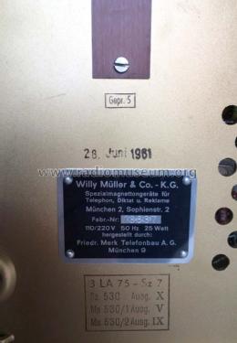 Alibiphon VA58; Müller, Willy: (ID = 2672116) Téléphonie