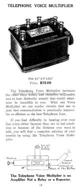 Multi-Audi-Fone Wireless Instruments catalog 1916; Multi-Audi-Fone; (ID = 1784885) Paper